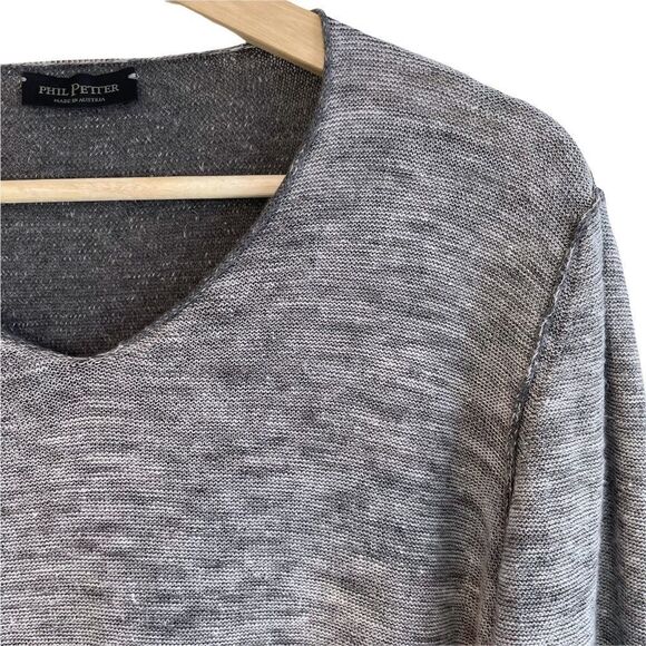 Phil Petter Made in Austria (Sala 17) Baumwolle Cotton Linen Blend Knit Top - Picture 3 of 8